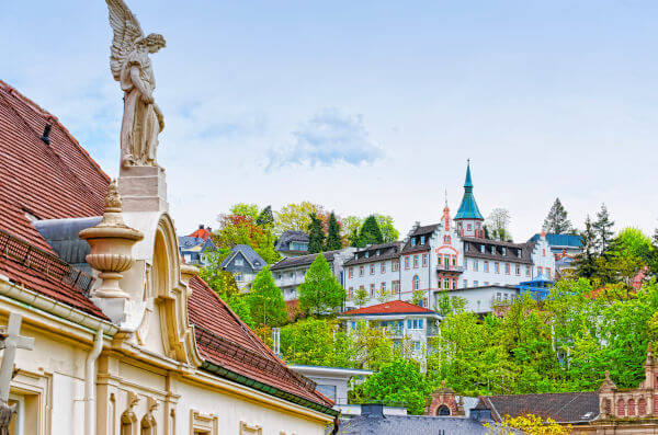 Blick aud die Stadt Baden-Baden.