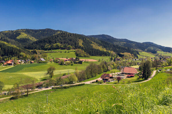 Panoramalandschaft im Gutachtal, Schwarzwald.