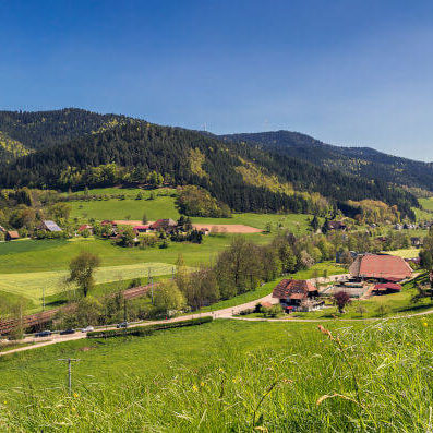 Panoramalandschaft im Gutachtal, Schwarzwald.